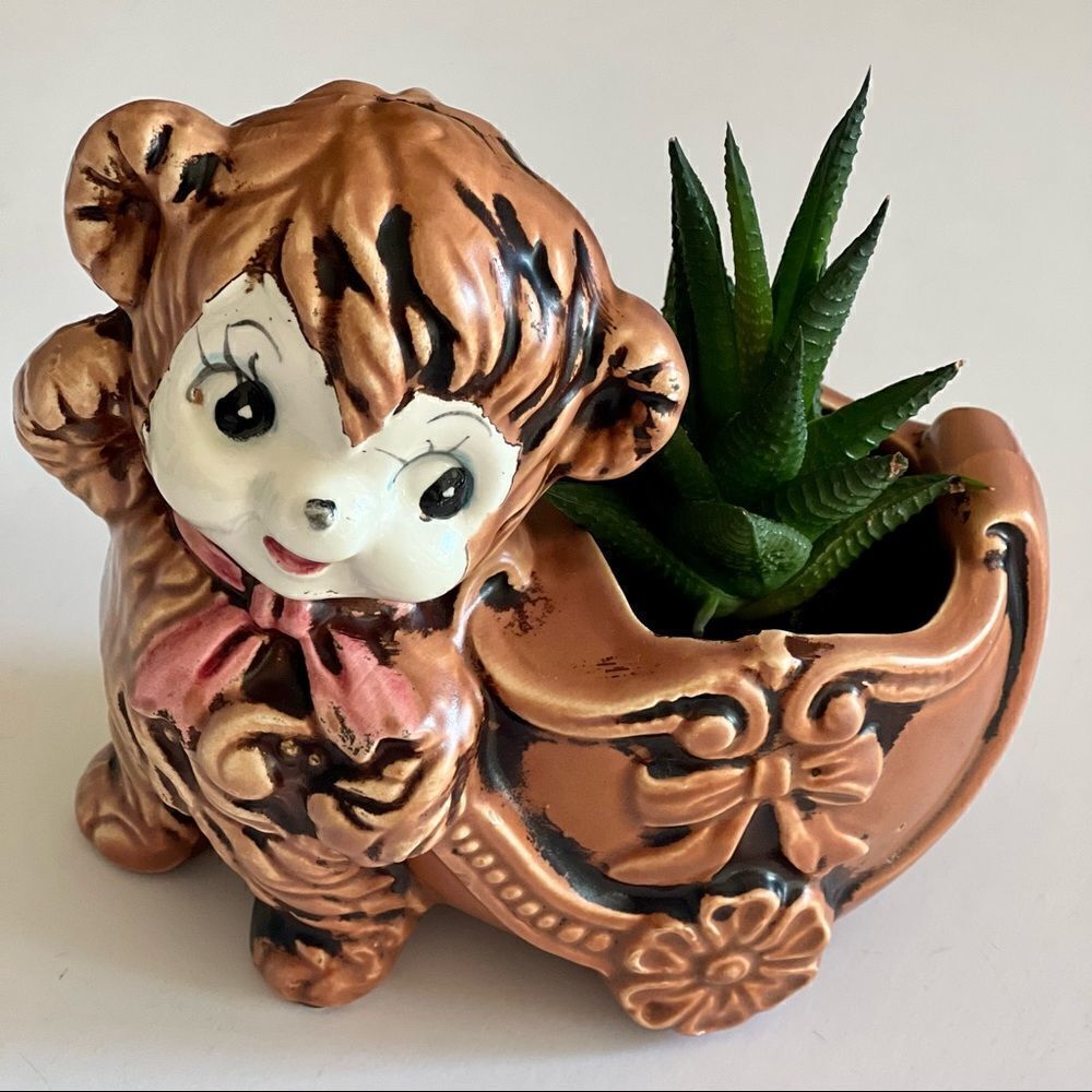 Vintage Rubens Originals Bear Planter